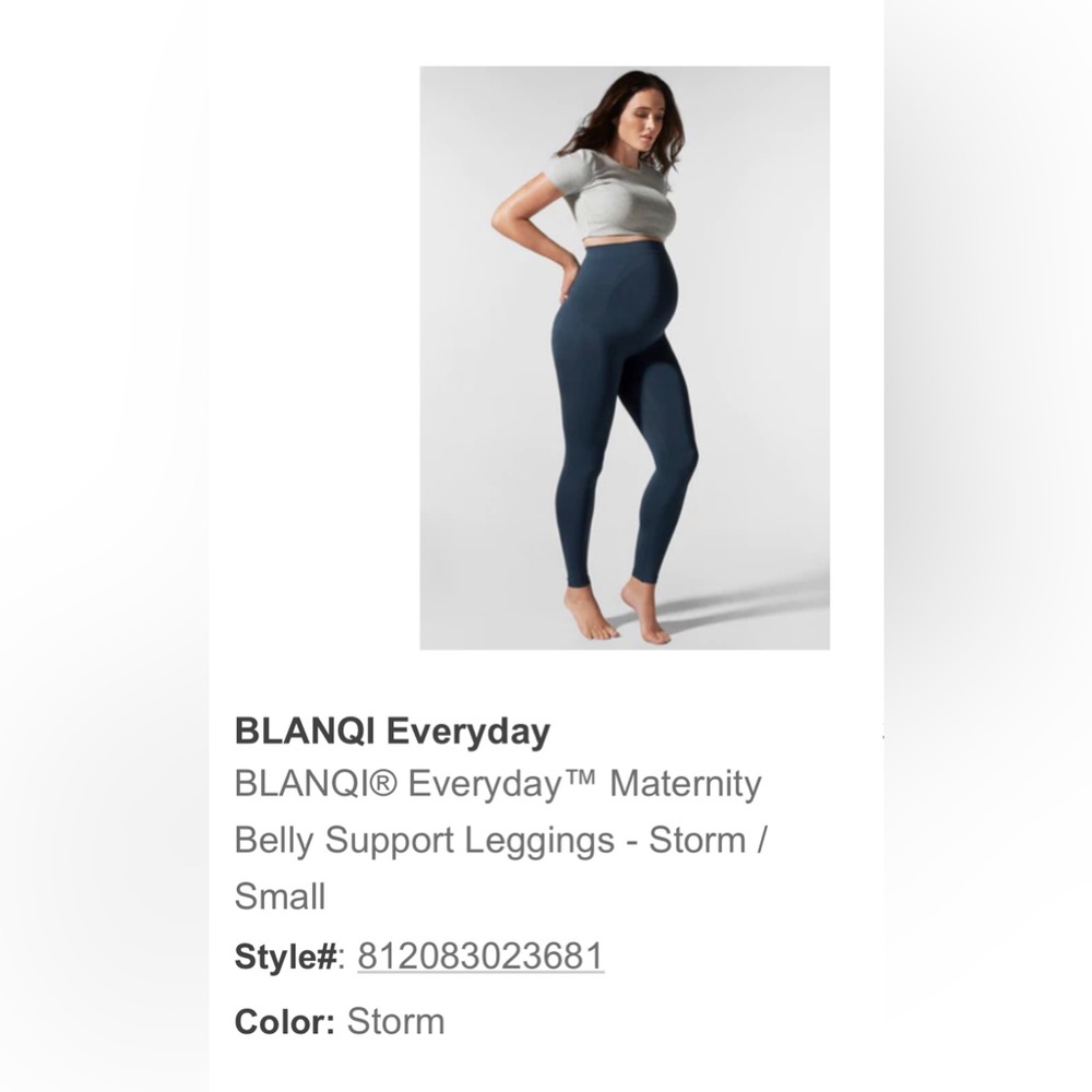 Blanqi Maternity Belly Support Leggings